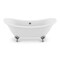 Anzzi 69.68 L, 29.13 W, White, Acrylic, Center FT-AZ132CH - alternate 1